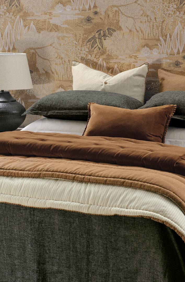 Bianca Lorenne - Cela Charcoal Bedspread (Pillowcases-Eurocases Sold Separately) image 3